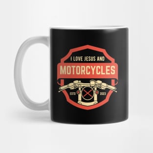 I love Jesus and Motorcycles Mug